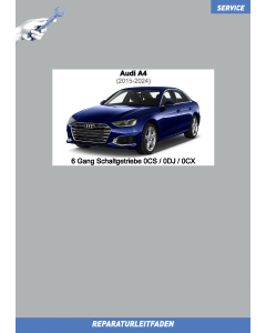 Audi A4, 6 Gang Schaltgetriebe 0CS, 0DJ, 0CX - Reparaturleitfaden