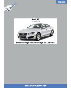 Audi A7 (2010-2018) Reparaturleitfaden Einspritzanlage und Zündanlage 4,0 Liter TFSI