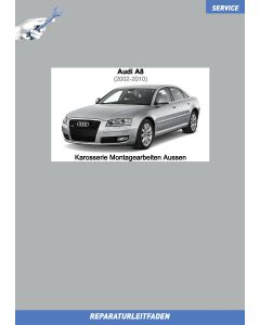 Audi A8 (2002-2010) Reparaturleitfaden Karosserie Montagearbeiten Außen