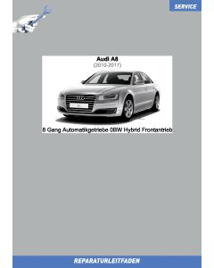 Audi A8 (2010-2017) Reparaturleitfaden 8 Gang Automatikgetriebe 0BW Hybrid Frontantrieb