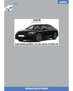 Audi A8 (ab 2017) Instandsetzung Motor 3,0 Liter TFSI Hybrid 210 / 250 kW