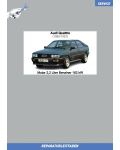 Audi Quattro (1989-1991) Reparaturleitfaden Motor 2,2 Liter Benziner 162 kW