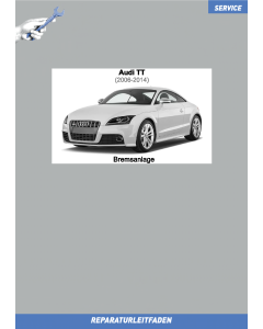 Audi TT (2006-2014) Reparaturleitfaden Bremsen / Bremsanlage 