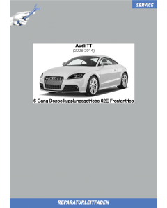 Audi TT (2006-2014) Reparaturleitfaden 6 Gang Doppelkupplungsgetriebe 02E Frontantrieb