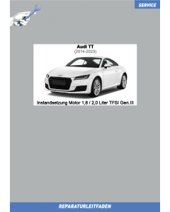 Audi TT (2014-2023) Instandsetzung Motor 1,8 / 2,0 Liter TFSI 132-228 kW Gen.III