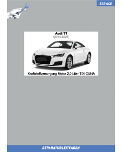 Audi TT Kraftstoffversorgung Dieselmotoren Reparaturanleitung