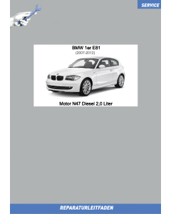 BMW 1er E81 (2007-2012) Werkstatthandbuch Motor N47 Diesel 2,0 Liter