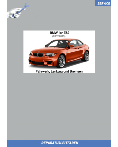 BMW 1er E82 (2006-2013) Fahrwerk und Bremsen - Werkstatthandbuch