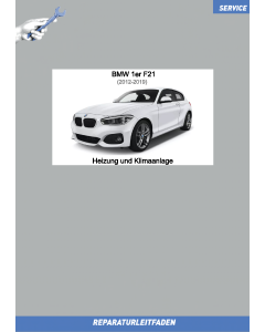 BMW 1er F21 (2012-2019) Werkstatthandbuch Heizung und Klimaanlage