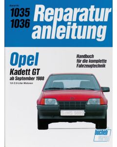 Opel Kadett GT (88>) 1.8 / 2.0 Liter Reparaturanleitung Bucheli 1035