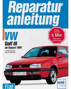 VW Golf III (91>) Benziner 1.4 /1.8 /2.0 Liter Reparaturanleitung Bucheli 1122