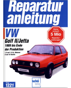 VW Golf II / Jetta 1,6 / 1,8 Liter 19E (89-92) Reparaturanleitung Bucheli 1221