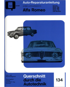 Alfa Romeo Giulietta / Giulia 1300 / 1600 / 1750 Reparaturanleitung Bucheli 134