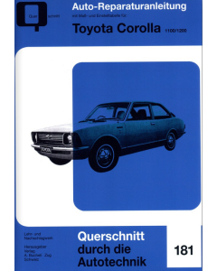 Toyota Carolla 1100 / 1200 Reparaturanleitung Bucheli 181