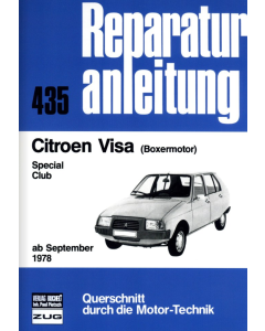 Citroen Visa Special / Club mit Boxermotor Reparaturanleitung Bucheli 435
