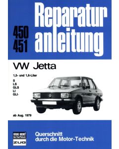 VW Jetta 1.5 / 1.6 Liter Benziner (79-84) Reparaturanleitung Bucheli 450