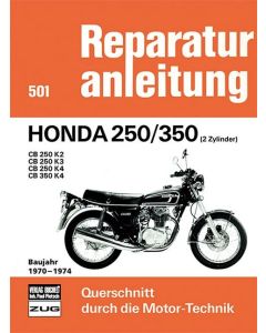 Honda CB 250 350 K2 K3 K4 (70-74) Reparaturanleitung Bucheli Band 501