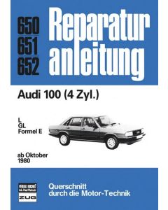 Audi 100 (80>) 4 Zylinder Reparaturanleitung Bucheli 650