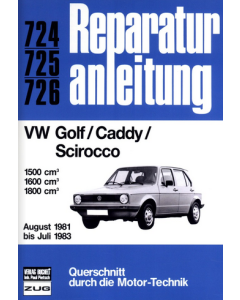 VW Golf / Caddy / Scirocco (81-83) Reparaturanleitung Bucheli 724