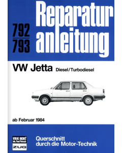 VW Jetta (ab 02.1984) Reparaturanleitung Bucheli 792