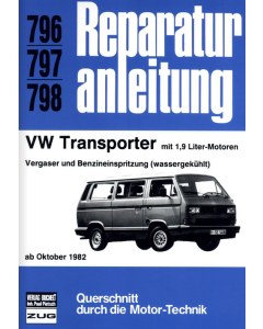 VW Transporter (ab 10.1982) Reparaturanleitung Bucheli 796
