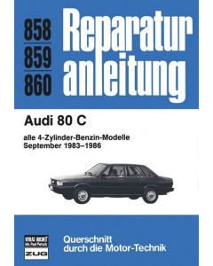 Audi 80 B2 4 Zylinder Benziner (83-86) Reparaturanleitung Bucheli 858