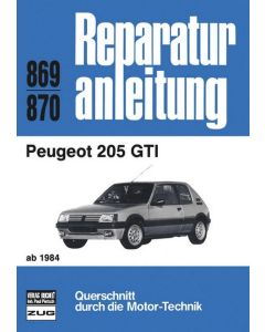 Peugeot 205 GTI (84>) Reparaturanleitung Bucheli 869