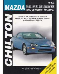 Mazda 323 MX-3 626 MX-6 Millenia Protege (90-98) Repair Manual Chilton