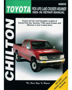 Toyota Pickup Tacoma T100 Land Cruiser 4Runner (89-96) Repair Manual Chilton 