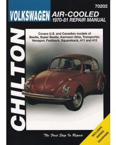 VW Air-Cooled Käfer Karmann Ghia (70-81) Chilton Repair Manual 