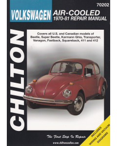 VW Käfer Karmann Ghia 411 412 (70-81) Chilton Repair Manual Reparaturanleitungen
