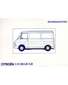Citroen C35 LE / LD (1973-1991) Betriebsanleitung 