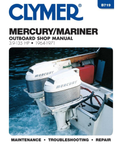 Mercury 3.9 135 HP Outboards (64-71) Repair Manual Clymer