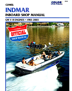 Indmar GM V-8 Inboards (83-03) Shop Manual Clymer 