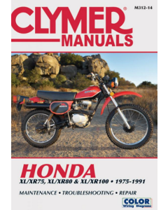 Honda XL 75 XR75 XL 80 XR80 XL100 XR100 (75-91) Repair Manual Clymer 