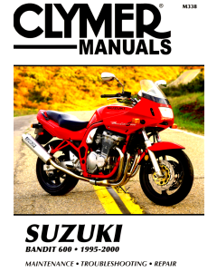 Suzuki Bandit 600 (95-00) Repair Manual Clymer Reparaturanleitung