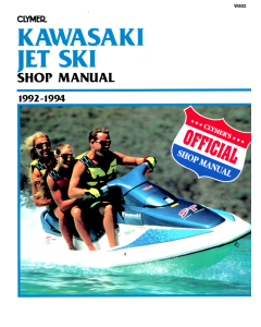Kawasaki Jet Ski (92-94) - Werkstatthandbuch