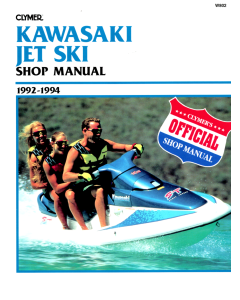 Kawasaki Jet Ski (92-94) - Werkstatthandbuch