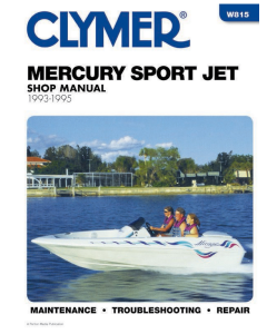 Mercury Powered Sport Jet (93-95) Shop Manual Clymer