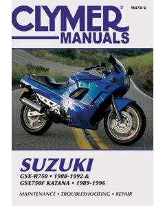Suzuki GSX-R750 & GS-X750F Katana (88-96) Clymer Owners Service & Repair Manual