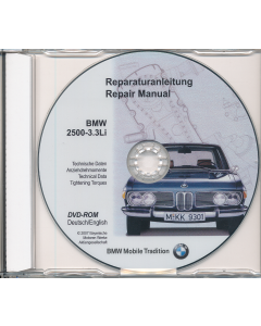 BMW E3 2500 bis 3,3 Li - Werkstatthandbuch DVD