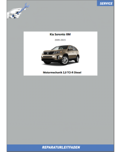 Kia Sorento XM Werkstatthandbuch Motormechanik 2,0 TCI-R Diesel