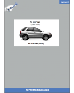 KIA Sportage KM (2005) Werkstatthandbuch 2.0 Liter DOHC VVT MFI 