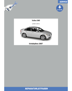 eBook Volvo S40 (2007) Werkstatthandbuch Schaltpläne