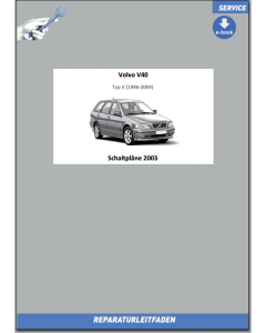 eBook Volvo V40 (2003) Werkstatthandbuch Schaltpläne