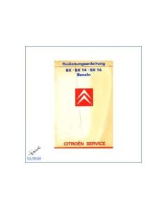 Citroen BX , BX 14, BX 16 Benzin (ab 1986) - Bedienungsanleitung