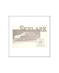 GM Buick Skylark 1989 - Owner's manual