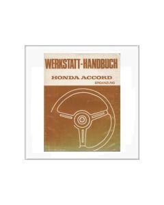 Honda Accord 1980 - Ergänzung Werkstatthandbuch