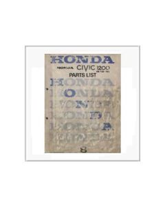 Honda Civic 1200 - Parts List