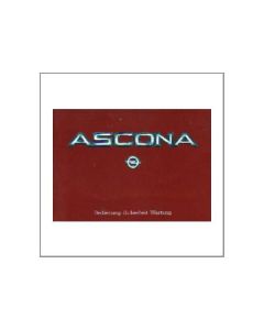 Opel Ascona 1984 - Betriebsanleitung